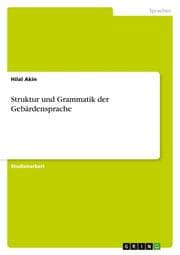 Cover von Struktur und Grammatik der Gebärdensprache