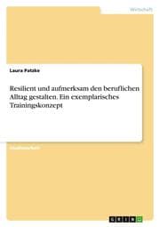 Cover von Resilient und aufmerksam den beruflichen Alltag gestalten.Ein exemplarisches Trainingskonzept