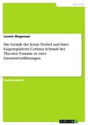 Cover von Die Gestalt der Jenny Treibel und ihrer Gegenspielerin Corinna Schmidt bei Theodor Fontane in zwei Literaturverfilmungen