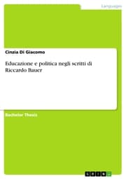 Cover von Educazione e politica negli scritti di Riccardo Bauer