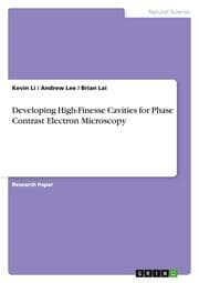 Cover von Developing High-Finesse Cavities for Phase Contrast Electron Microscopy