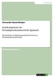 Cover von Lesekompetenz im Fremdsprachenunterricht Spanisch