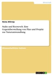 Cover von Stalin und Roosevelt. Eine Gegenüberstellung von Plan und Projekt zur Naturumwandlung