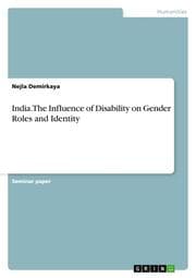 Cover von India. The Influence of Disability on Gender Roles and Identity