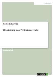 Cover von Beurteilung von Projektunterricht
