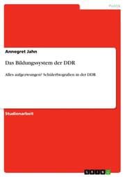 Cover von Das Bildungssystem der DDR