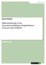 Cover von Milieumarketing in der Erwachsenenbildung. Möglichkeiten, Grenzen und Gefahren