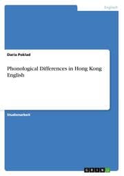 Cover von Phonological Differences in Hong Kong English
