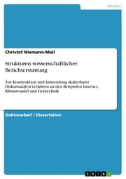 Cover von Strukturen wissenschaftlicher Berichterstattung