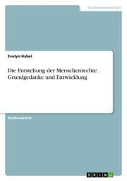 Cover von Die Entstehung der Menschenrechte. Grundgedanke und Entwicklung