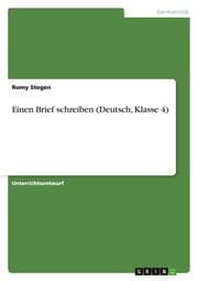 Cover von Einen Brief schreiben (Deutsch, Klasse 4)