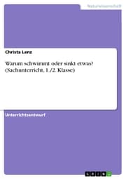 Cover von Warum schwimmt oder sinkt etwas? (Sachunterricht, 1./2. Klasse)