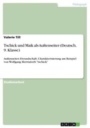 Cover von Tschick und Maik als Außenseiter (Deutsch, 9. Klasse)