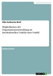 Cover von Möglichkeiten der Organisationsentwicklung im interkulturellen Umfeld einer GmbH