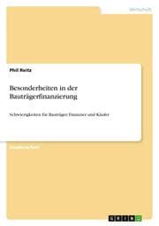 Cover von Besonderheiten in der Bauträgerfinanzierung