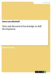 Cover von Tacit and theoretical knowledge in skill development