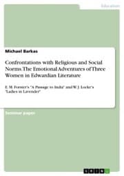 Cover von Confrontations with Religious and Social Norms. The Emotional Adventures of Three Women in Edwardian Literature