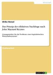 Cover von Das Prinzip der effektiven Nachfrage nach John Maynard Keynes
