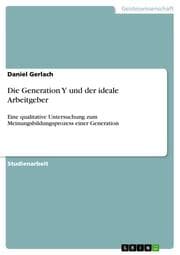 Cover von Die Generation Y und der ideale Arbeitgeber