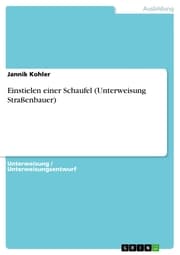 Cover von Einstielen einer Schaufel (Unterweisung Straßenbauer)