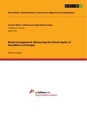 Cover von Brand management. Measuring the brand equity of Decathlon in Portugal