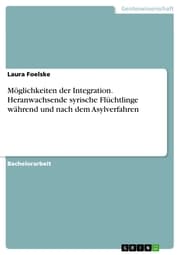 Cover von Möglichkeiten der Integration. Heranwachsende syrische Flüchtlinge während und nach dem Asylverfahren