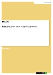 Cover von Introduction into Microeconomics