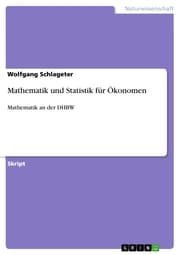 Cover von Mathematik und Statistik für Ökonomen