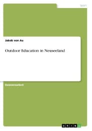 Cover von Outdoor Education in Neuseeland