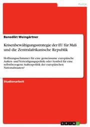 Cover von Krisenbewältigungsstrategie der EU für Mali und die Zentralafrikanische Republik