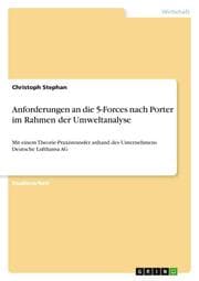 Cover von Anforderungen an die 5-Forces nach Porter im Rahmen der Umweltanalyse