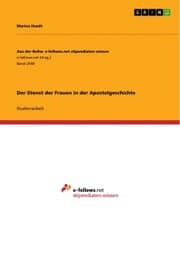 Cover von Der Dienst der Frauen in der Apostelgeschichte