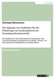 Cover von Die Eignung von Gedichten für die Förderung von Lesekompetenz im Fremdsprachenunterricht