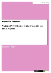 Cover von Victim's Perception of Gully Erosion in Edo State, Nigeria