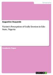 Cover von Victims Perception of Gully Erosion in Edo State, Nigeria