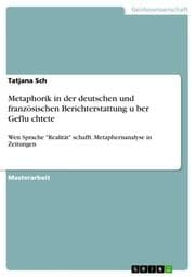 Cover von Metaphorik in der deutschen und französischen Berichterstattung über Geflüchtete