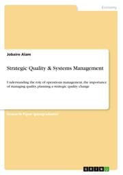Cover von Strategic Quality & Systems Management