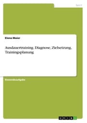 Cover von Ausdauertraining. Diagnose, Zielsetzung, Trainingsplanung
