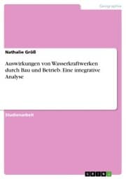 Cover von Auswirkungen von Wasserkraftwerken durch Bau und Betrieb. Eine integrative Analyse