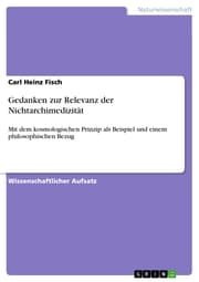 Cover von Gedanken zur Relevanz der Nichtarchimedizität