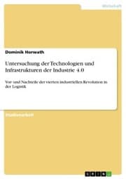 Cover von Untersuchung der Technologien und Infrastrukturen der Industrie 4.0