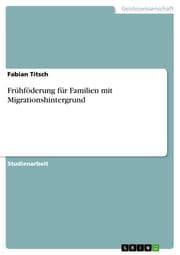 Cover von Frühföderung für Familien mit Migrationshintergrund
