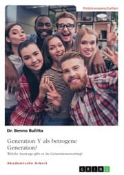 Cover von Generation Y als betrogene Generation?