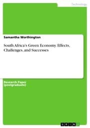 Cover von South Africa's Green Economy. Effects, Challenges, and Successes