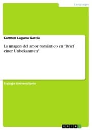 Cover von La imagen del amor romántico en 'Brief einer Unbekannten'
