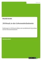 Cover von 3D-Druck in der Lebensmittelindustrie