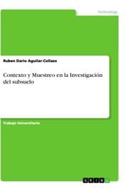 Cover von Contexto y Muestreo en la Investigación del subsuelo