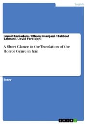 Cover von A Short Glance to the Translation of the Horror Genre in Iran