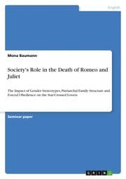 Cover von Society's Role in the Death of Romeo and Juliet