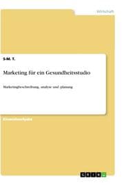 Cover von Marketing für ein Gesundheitsstudio